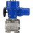 Кран шаровой BV3232P(3pc)-FP-SW-ISO-H Ду65 Ру63 полнопроходной, корпус - нержавеющая сталь SS316, под приварку, с электроприводом QT-N-010M-O2-220VAC-У1 с моментной муфтой и штурвалом