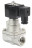 Клапан электромагнитный VS1031-PT-NC-220VAC 2″ Ду50 Ру12 соленоидный двухходовой поршневой, резьбовой, корпус - нержавеющая сталь AISI 304, уплотнение - PTFE, пилотного действия, нормально закрытый, катушка - 220В AC