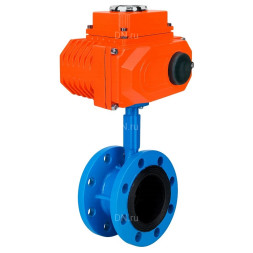 Затвор дисковый поворотный WBV1331E-2W-F-H Ду50 Ру16 фланцевый, корпус - чугун GGG40, диск - нержавеющая сталь 304, уплотнение - EPDM, с электроприводом QT-N-015EM-O1-24VDC-У1 24В HARK
