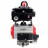 Кран шаровой BV3232P(4pc)-SP-3WL-T-ISO-H Ду50 Ру63 стандартнопроходной трехходовой L-тип, нержавеющая сталь SS316, внутренняя резьба, PTFE, пн.приводом PA-DA-065, пн.распределителем 4M310-08 AC220V и БКВ APL-410N EX