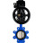 Затвор дисковый поворотный WBV1616E-2W-Fb-H Ду150 Ру16 LUG корпус - чугун QT450, диск - чугун QT450, уплотнение - EPDM, с пневмоприводом PA-DA-105-1 и позиционером YT-1000RSN без обратной связи