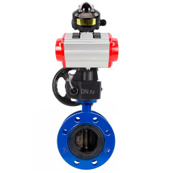 Затвор дисковый поворотный WBV1331E-2W-F-H Ду50 Ру16 фланцевый, корпус - чугун GGG40, диск - нержавеющая сталь 304, уплотнение - EPDM, с пневмоприводом PA-DA-105, БКВ APL-510N EX и ручным дублером MON3-700-T38-ISO