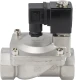 Клапан электромагнитный VS431-NT-NC-24VAC 1 1/4″ Ду32 Ру16 пилотного действия двухходовой, корпус - сталь нержавеющая 304, присоединение - внутренняя резьба, уплотнение - NBR, нормально-закрытый, катушка - 24В AC