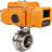 Затвор дисковый поворотный WBV3131S-2W-T-H Ду15 Ру10 резьбовой, корпус - пищевая нержавеющая сталь 304, уплотнение - Silicon, с электроприводом QT-N-005EM-A1-220VAC-У1 c датчиком обратной связи и входным управляющим сигналом 4-20мА HARK