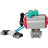 Кран шаровой BV3232P(3pc)-FP-W-ISO-H Ду15 Ру63 полнопроходной, корпус - нержавеющая сталь 316, уплотнение - PTFE, под приварку, с пневмоприводом PA-DA-052, пневмораспределителем 4V320-10 AC220V и магнитным переключателем ALS200D