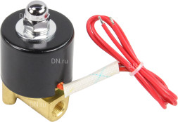 Клапан электромагнитный VS100-NT-NC-24VDC 1/8″ Ду6 Ру10, соленоидный двухходовой, корпус - латунь, уплотнение - NBR, резьбовой, нормально-закрытый, прямого действия, катушка - 24В