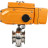 Затвор дисковый поворотный WBV3131S-2W-T-H Ду20 Ру10 резьбовой, корпус - пищевая нержавеющая сталь 304, уплотнение - Silicon, с электроприводом QT-N-005EM-A1-220VAC-У1 c датчиком обратной связи и входным управляющим сигналом 4-20мА HARK