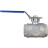 Кран шаровой BV3232P(4pc)-SP-3WL-T-ISO-H WDVF Ду32 Ру63 стандартнопроходной, 3-ходовой L-тип, внутренняя резьба, корпус - нержавеющая сталь AISI 316, уплотнение - PTFE, с ISO-фланцем и рукояткой