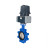 Затвор дисковый поворотный WBV1616N-2W-Fb-H Ду100 Ру16 LUG межфланцевый, корпус - чугун QT450, диск - чугун QT450, уплотнение - NBR, с электроприводом четвертьоборотным QTSA-N-014EM-O0-220VAC с пружинным возвратом