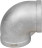 Отвод (уголок) ВР-ВР-304 3/8″ Ду10 Ру16 угол 90°, корпус - нержавеющая сталь 304, присоединение - внутренняя / внутренняя резьба