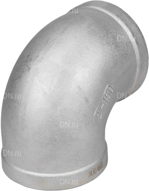 Отвод (уголок) ВР-ВР-304 3/8″ Ду10 Ру16 угол 90°, корпус - нержавеющая сталь 304, присоединение - внутренняя / внутренняя резьба