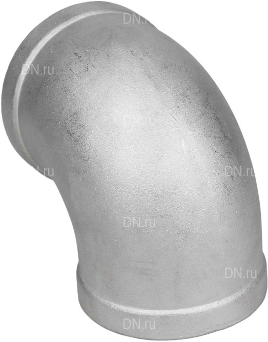 Отвод (уголок) ВР-ВР-304 3/8″ Ду10 Ру16 угол 90°, корпус - нержавеющая сталь 304, присоединение - внутренняя / внутренняя резьба