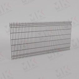 3Д забор коричневый (RAL 8017) 3000х2500х2.5 Light
