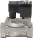 Клапан электромагнитный VS431-VT-NC-24VAC 1″ Ду25 Ру16 пилотного действия двухходовой, корпус - сталь нержавеющая 304, присоединение - внутренняя резьба, уплотнение - VITON, нормально-закрытый, катушка - 24В AC