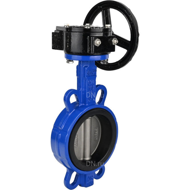 Затвор дисковый поворотный WBV1432N-2W-Fb-H Ду125 Ру16 межфланцевый, корпус - чугун GGG50, диск - нержавеющая сталь 316L, уплотнение - NBR, с редуктором RDN RQN3-150Z-T24