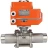 Кран шаровой BV3131P(3pc)-FP-W-ISO-H LONG Ду10 Ру63 полнопроходной, корпус - нержавеющая сталь 304, уплотнение - PTFE, под приварку, с электроприводом QT-N-003EM-O1-220VAC-У1 HARK