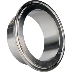 Штуцер CLAMP UC-31-W-50.5 Ду40 Ру10, корпус - нержавеющая сталь 304, присоединение - под приварку