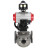 Кран шаровой BV3232P(4pc)-FP-3WL-F Ду100 Ру16 полнопроходной трехходовой, фланцевый, корпус - нержавеющая сталь SS316, с пневмоприводом PA-DA-105, пневмораспределителем 4M310-08 DC24V, БКВ APL-510N EX и ручным дублером MON3-700-T38-ISO