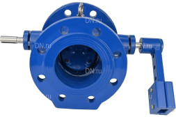Клапан обратный VCD1414E-F Ду200 Ру10/16 с наклонным диском и противовесом, фланцевый, поворотный, корпус - чугун, диск - чугун, уплотнение - EPDM
