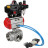 Кран шаровой BV3232P(4pc)-SP-3WL-T-ISO-H Ду32 Ру63, стандартнопроходной, четырехсоставной, нержавеющая сталь 316, PTFE, внутренняя резьба, с пневмоприводом PA-SA-065, пневмораспределителем 4V320-08 AC220V, БКВ APL-410N Ex, БПВ AFC2000